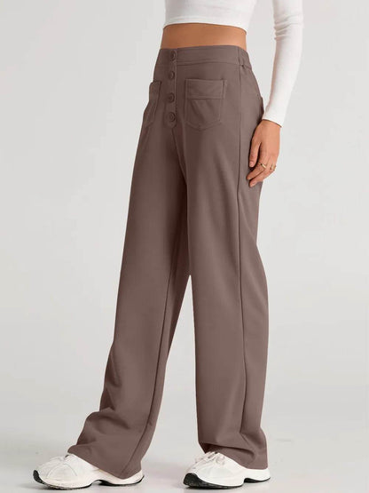High Waist Wide Leg Pants Mocha Trendsi d6cdd7a0-b6cc-4793-9f33-8eeab969a50b-Max