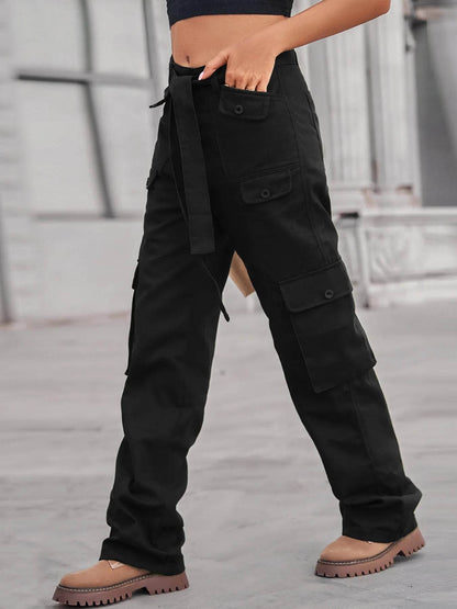 High-Waisted Multi-Pocket Cargo Jeans Trendsi d6daeb6973ec4b28aeb85f72bdec4dff-Max-Origin