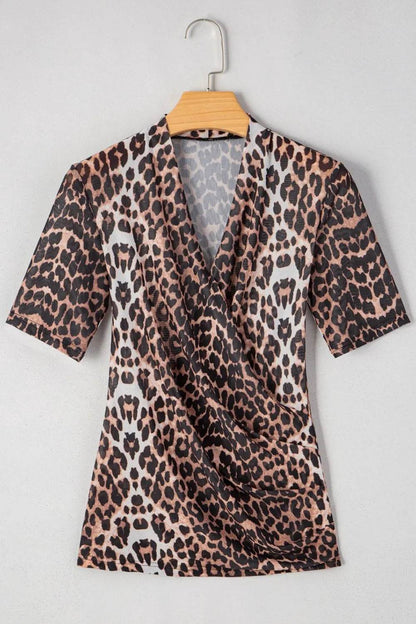 Leopard Wrapped V Neck Slim Short Sleeve Top Trendsi d6ddded0-6d33-4b48-94cb-54e491308921-Max-Origin