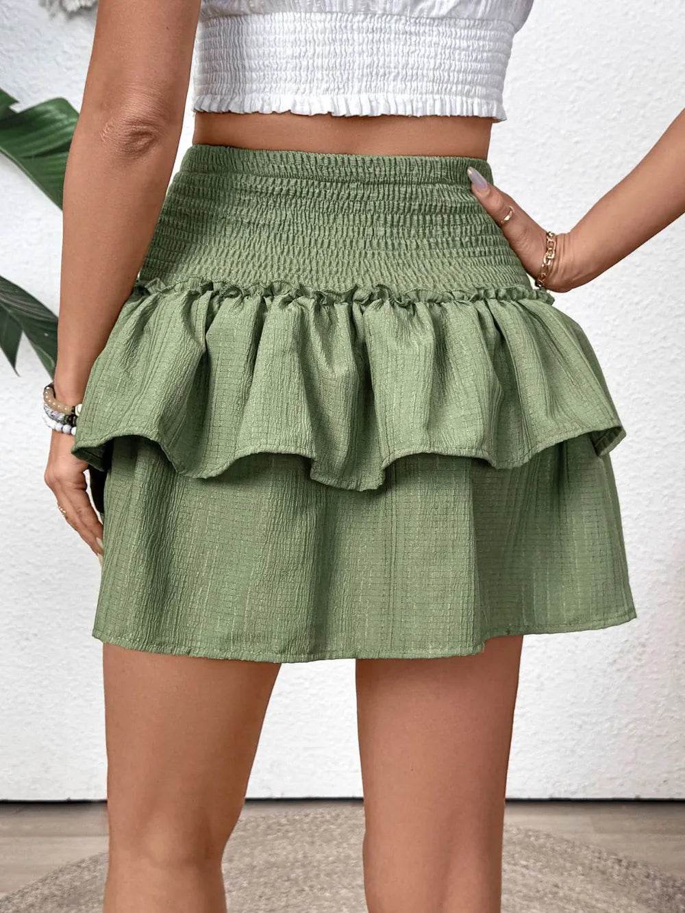 Perfee Layered Smocked Mini Skirt Trendsi d6dec17a-94da-46e6-9af5-3123b702f6de-Max