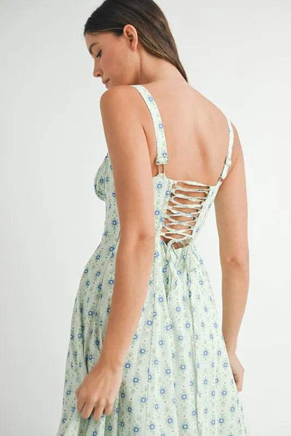 MABLE Floral Print Bustier Back Lace Up Midi Dress Trendsi d719e62df6ee4877b4d26fa7a0b4c68b-Max-Origin