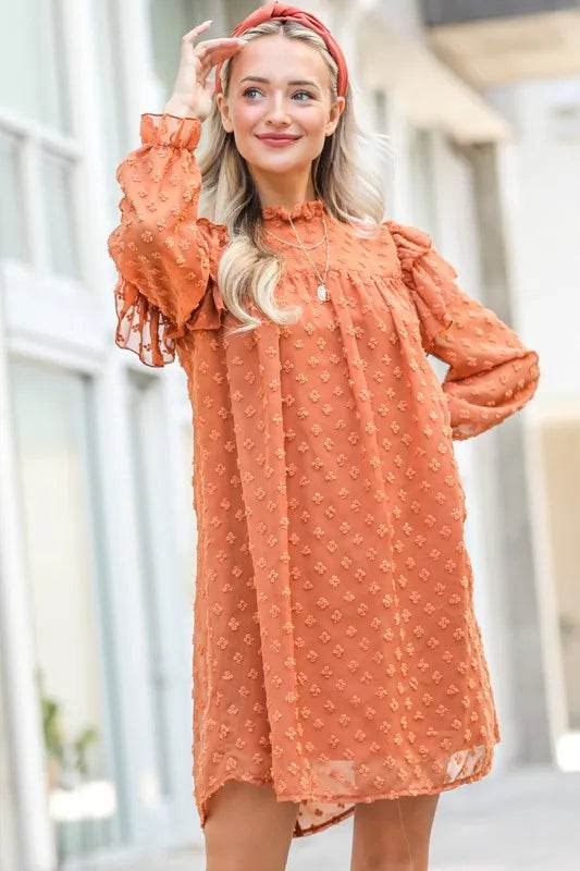 And The Why Lovely Ruffle Shoulder with Textured Woven Dress Camel Trendsi d7d5e65c21654625a0d3ca239630c4e7-Max-Origin