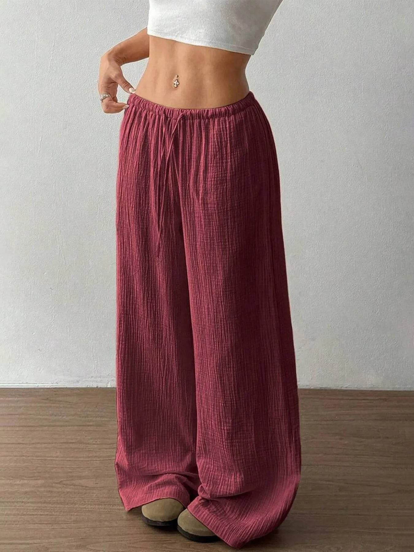 Wide Leg Drawstring Casual Pants Trendsi d7d75184f12144d494e23a6c78eda086-Max-Origin