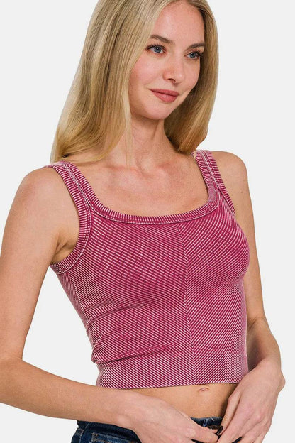 Zenana Washed Ribbed Scoop Neck Wide Strap Tank Burgundy Trendsi d80a474f-ad7f-4365-9b79-d21b2a76453b-Max