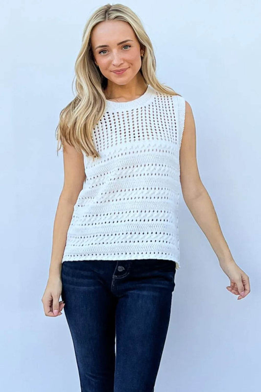 And The Why Hollowed Out Buttoned Tank IVORY Trendsi d8522ecd-b20e-42ff-b4a4-41683f42b98f-Max