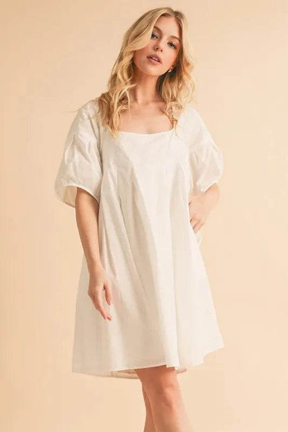Aemi + Co Square Neck Babydoll Dress with Pockets Trendsi d870012d76ec49d3ba8a96d847a5d0a7-Max-Origin