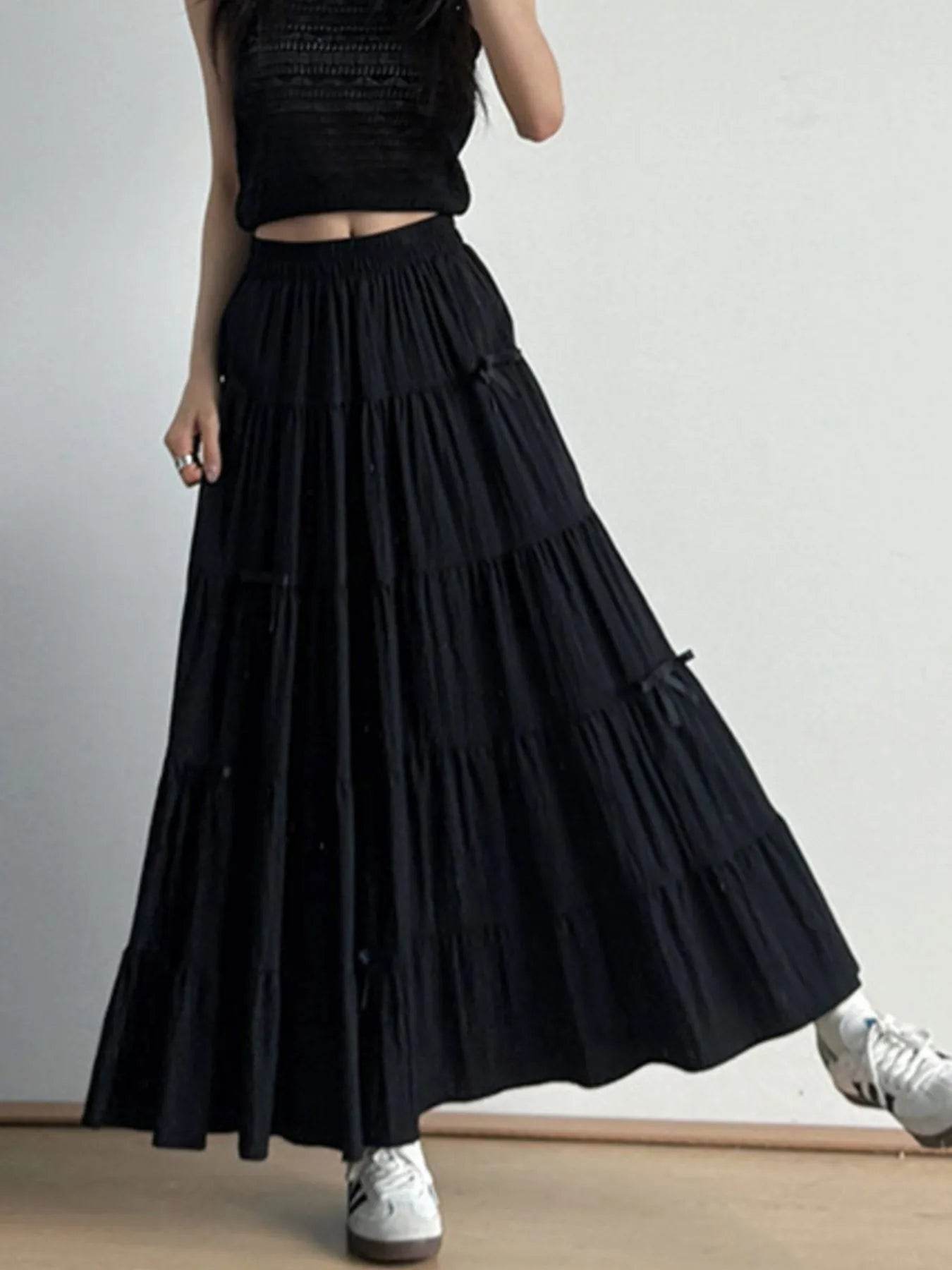 Tiered Elastic Waist Maxi Skirt Trendsi d8a99829-ffdf-48fb-9f61-007667f33f4c-Max-Origin