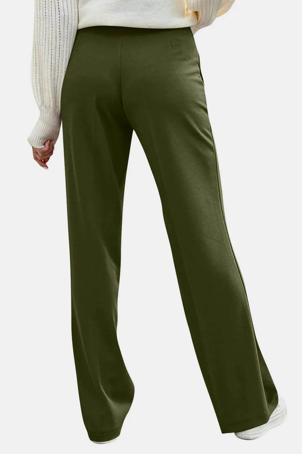 Decorative Button High Rise Pants Trendsi d8abb45f-9fd8-4ff7-b62d-492319187bf6-Max