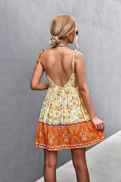 Bohemian Tie Shoulder Surplice Backless Dress Trendsi d90780d9b745447dbda483c333a57120-Max