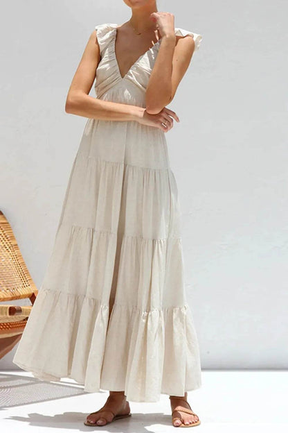 Ruffled V-Neck Tiered Dress Trendsi d95223a1-c765-49c3-867c-f44759866f8a-Max-Origin