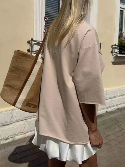 Round Neck Half Sleeve Oversized T-Shirt Trendsi d9648c8a-a091-4f9e-b214-fab4ea868371-Max-Origin