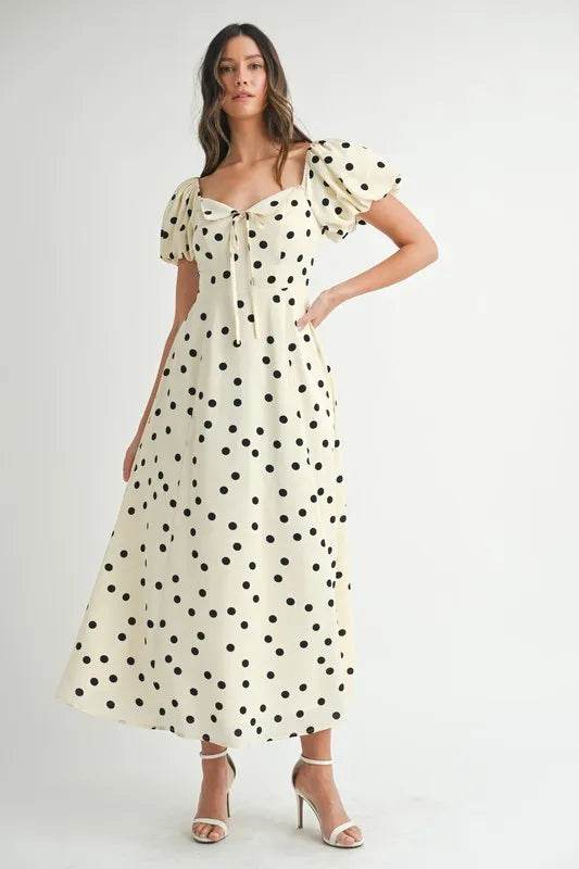 MABLE Polka Dot Puff Sleeve Midi Dress Trendsi d96915d625e64cd68917ae7c08b6d3c7-Max-Origin