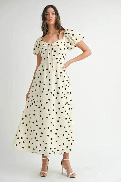 MABLE Polka Dot Puff Sleeve Midi Dress Trendsi d96915d625e64cd68917ae7c08b6d3c7-Max-Origin