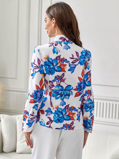 Floral Tie Neck Long Sleeve Blouse Trendsi d9768d2818ab4f8391af91ebd6ed7f82-Max