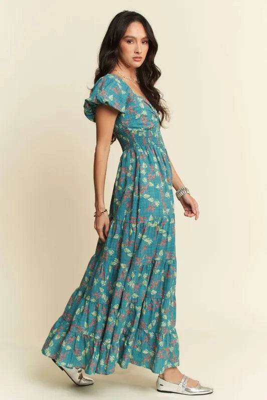 Davi & Dani Lightweight Sweetheart Neck Textured Tiered Maxi Dress Trendsi d98cb0e3b83b4375b167ffd6bb7a5054-Max-Origin