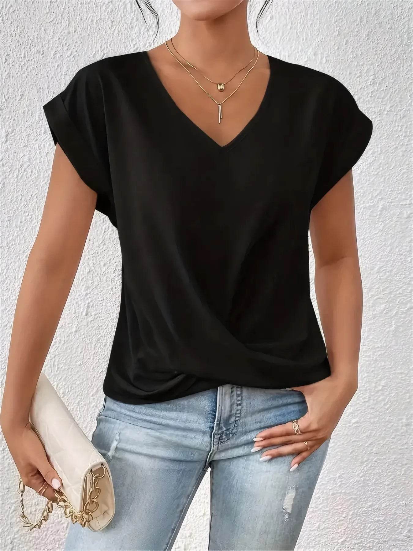 V-Neck Twist Front Top Black Trendsi d9b5de58-3cc6-4197-ad6d-21e5a9fb5275-Max-Origin
