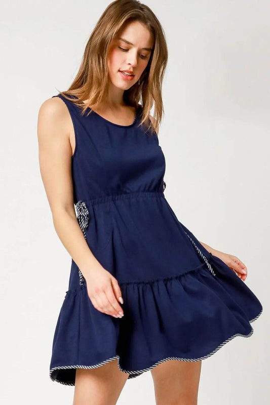 Umgee Frill Drawstring Waist Round Neck Mini Tank Dress Trendsi d9bba13b-450b-48bd-bf14-63c19174505d-Max-Origin