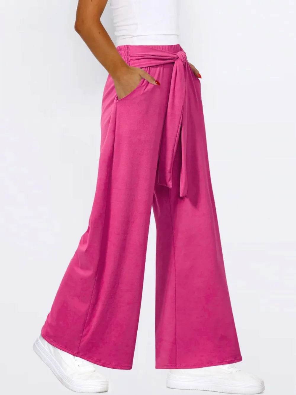 Tied Wide Leg Pants with Pockets Trendsi d9f0909b-514c-4a84-b598-fe2420743c2b-Max