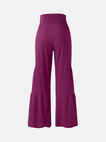 Tied Ruched Wide Leg Pants Trendsi da787258-65ed-4573-99c9-183c6f0b06ab-Max