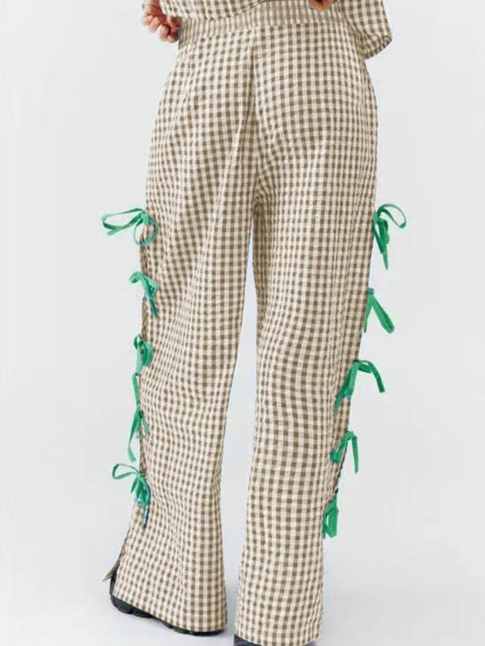 Side Tied Plaid Pants Trendsi da7cc80c-6d5d-4057-bbdf-66175e65f406-Max