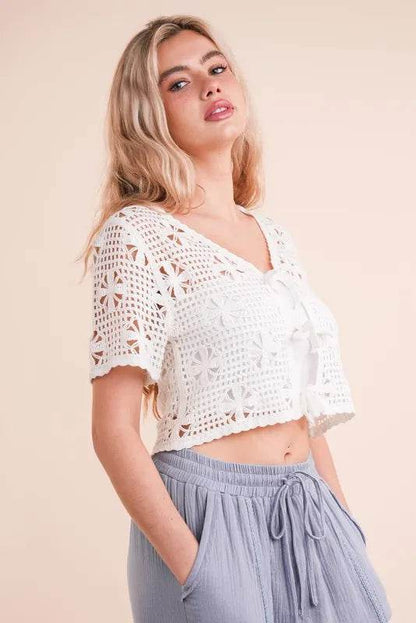 VERY J Front Tie Crochet Crop Top Trendsi dab1d12c31ea4a01a7f7deafae97d8d0-Max-Origin