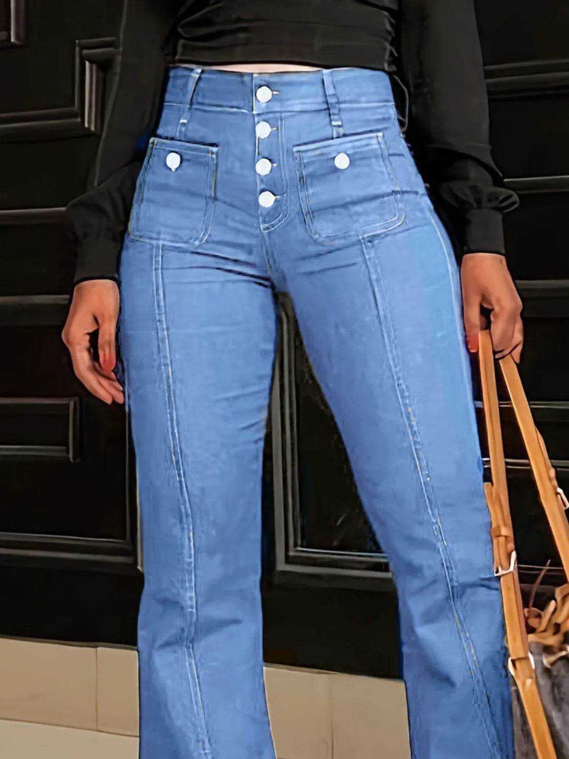 Flare Jeans with Pockets Trendsi dab74251-7484-4aba-805f-4da162e07e0c-Max-Origin