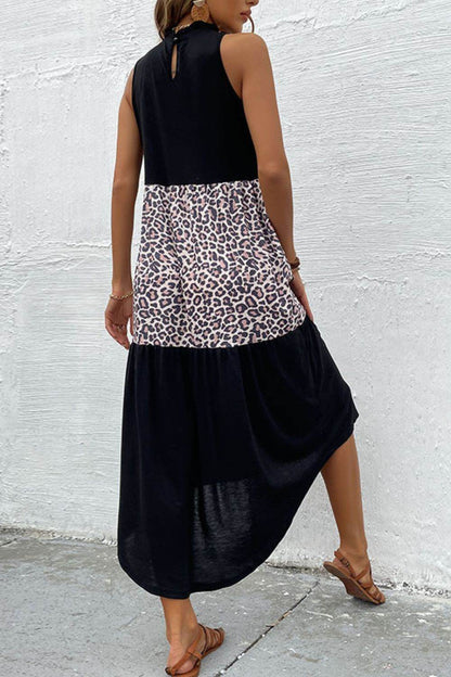Perfee Leopard Contrast Sleeveless Maxi Dress Trendsi daf8bb6cd8714cb4aece6f000c95c121-Max
