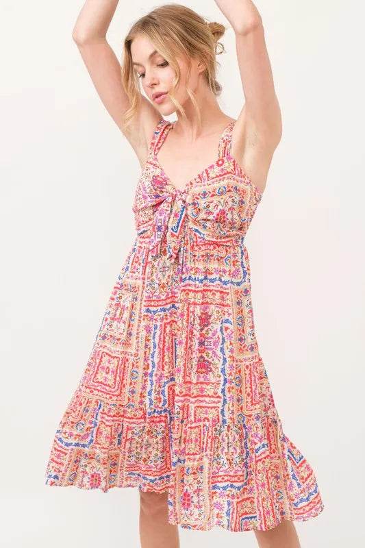 And The Why Tied Front Smocked Back Tiered Boho Printed Dress Trendsi db0c64b0b81b4efa8213220ff90d5749-Max-Origin