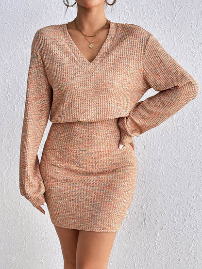 Honey Lace Detail V-Neck Mini Dress Trendsi db239f34dac74c3385b471b8f4a3c743-Max