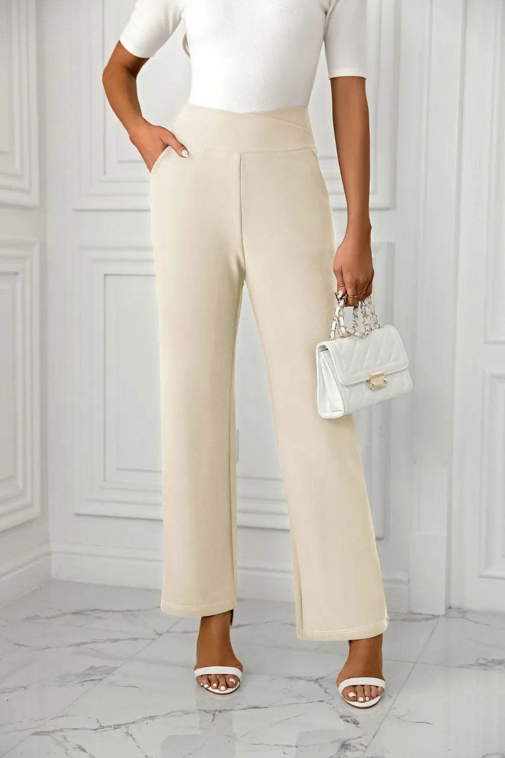 High Waist Straight Leg Pants Trendsi db481066-6859-41e8-aab1-38a7510a25bb-Max
