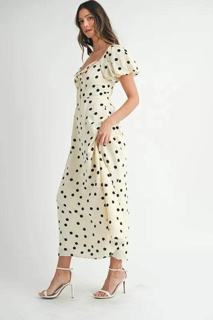 MABLE Polka Dot Puff Sleeve Midi Dress Trendsi dbb389b749ca4011a897c54d821d017b-Max-Origin