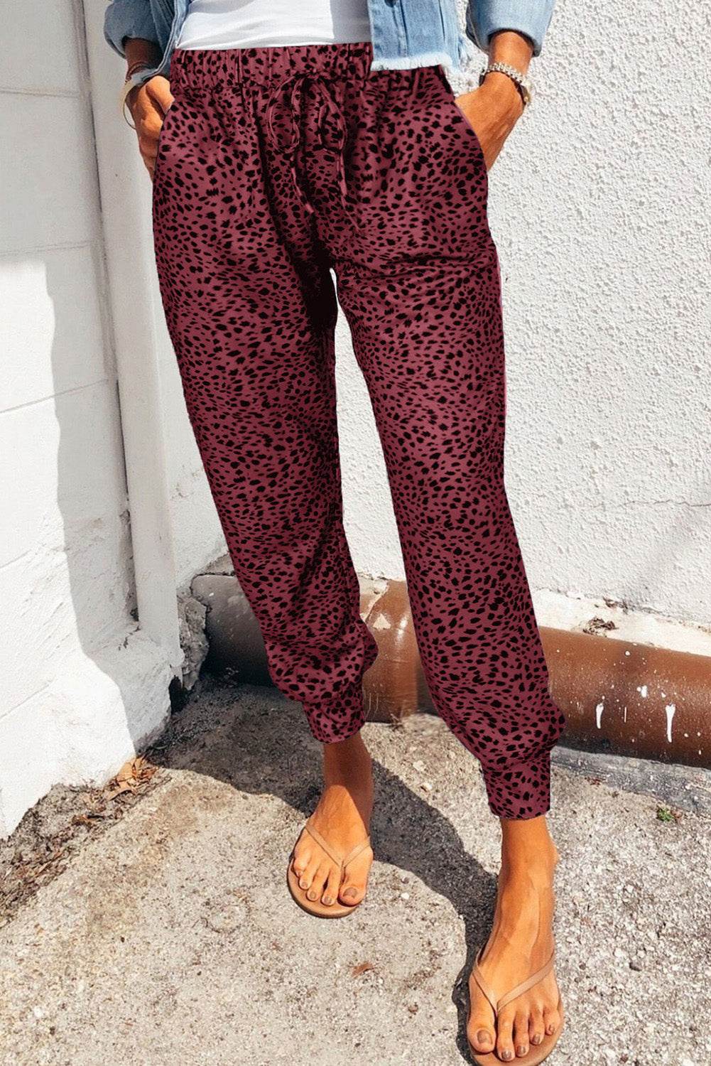 Leopard Print Joggers with Pockets Trendsi dc0a009e548a4e4fb6bee849bd3928ba-Max