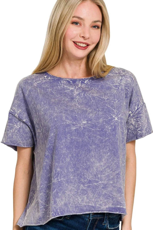 Zenana Washed Crew Neck Short Sleeve Crop Box Tee MARLIN Trendsi dc9cbed3-fefd-4ed6-ac62-98b94927f9c7-Max-Origin