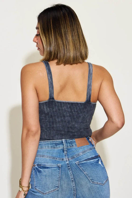 Zenana Ribbed Washed Square Neck Tank Trendsi dc9fe0b4-7a1b-430e-b6c4-0b49b79848ff-Max