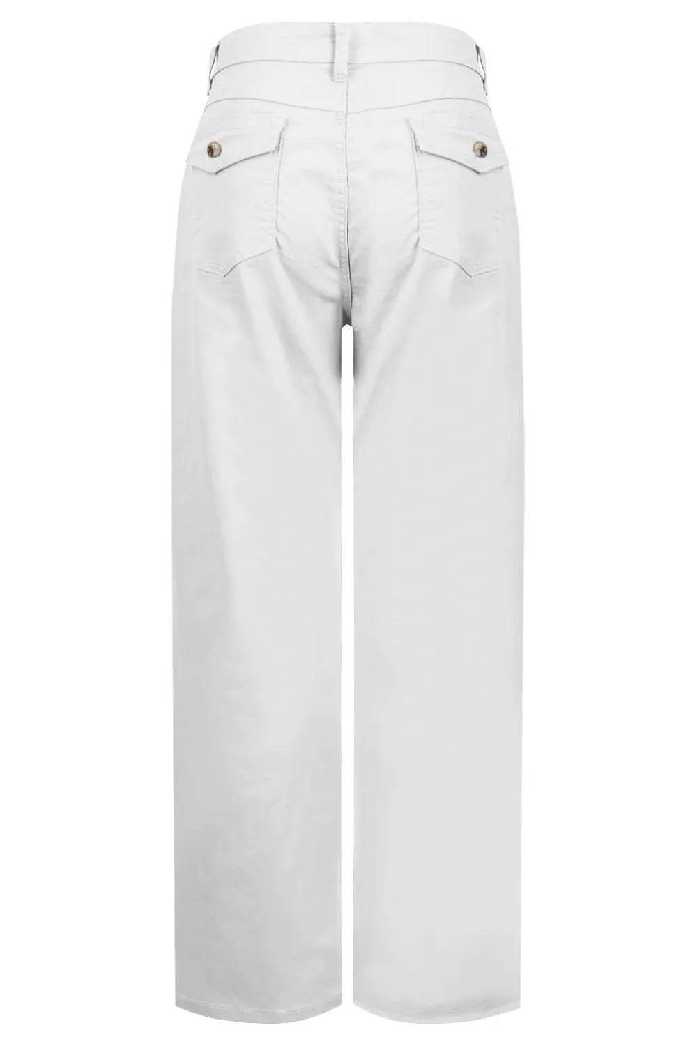 High Waist Jeans with Pockets Trendsi dcb55386-7bdf-492f-865f-dfc011f98899-Max