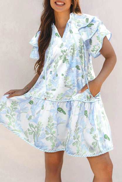 Floral Contrast Edge Layered Short Sleeve Mini Dress Trendsi dcb86c24-6cbd-4faf-bfe7-c44cb6a0cf45-Max-Origin