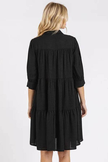 Mittoshop Button Detail Collared Neck Tiered Shirt Dress Trendsi dd703c6e-3a3a-4436-8c4f-ee4493d39533-Max
