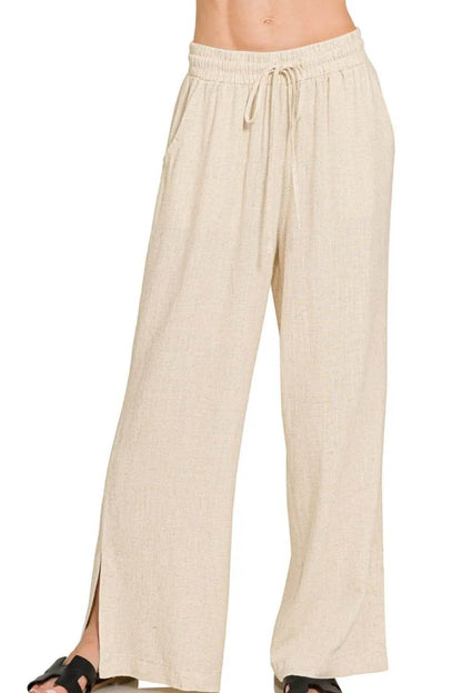 Zenana Linen Drawstring Pants OATMEAL Trendsi dd743c78-7a97-4804-8b88-6f4bf399abab-Max-Origin