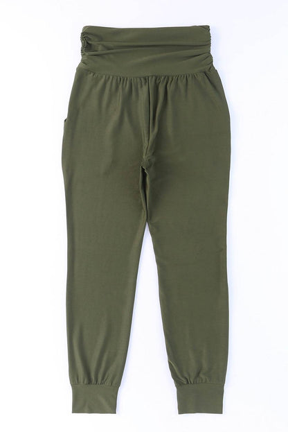 High-Rise Wide Waistband Joggers Trendsi ddfa232cae8443eda8c7aa7c7307f4be-Max