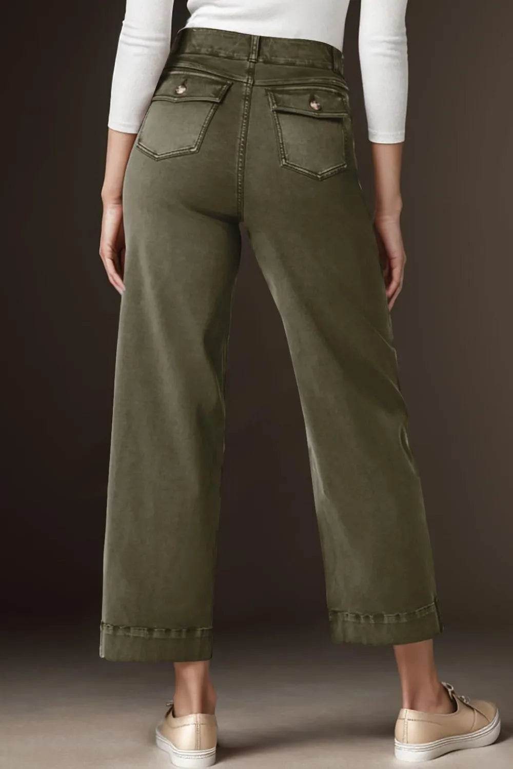 High Waist Jeans with Pockets Trendsi de453678-b3fa-420e-bb5d-dd3360ceabce-Max