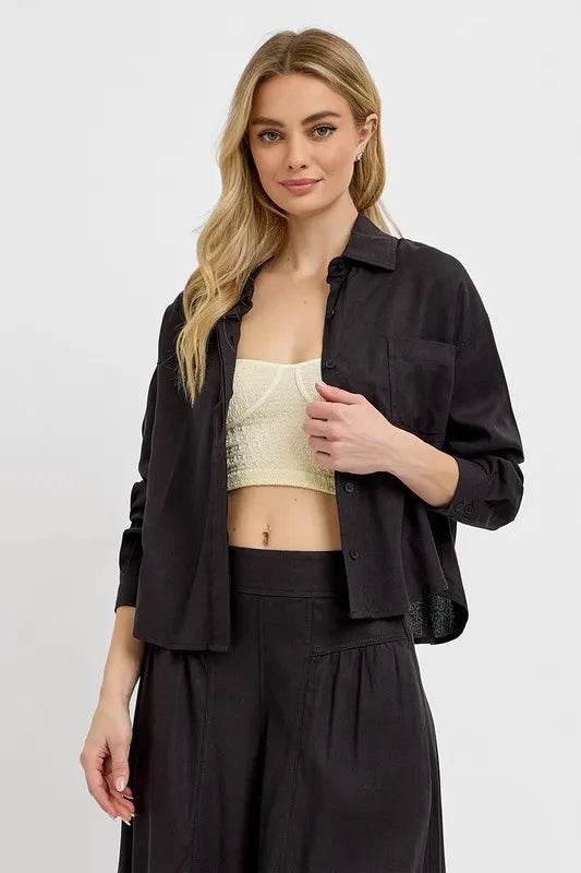 RISEN Button Down Long Sleeve Shirt Black Trendsi df28e54b-8925-4014-adc7-97e13bdc46f6-Max