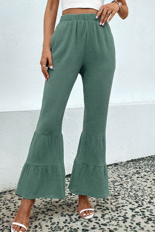 Long Flare Pants with Pocket Gum Leaf Trendsi df6d8e8437fd4f37a59193bed9a66aa2-Max