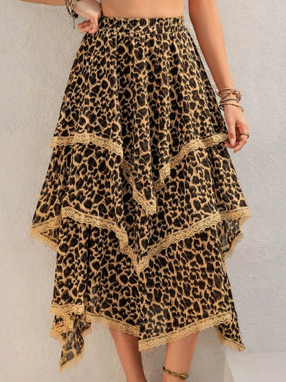 Lace Detail Layered Printed Skirt Trendsi df9fb9d5-73df-46b7-bb22-bf54a97b3f63-Max