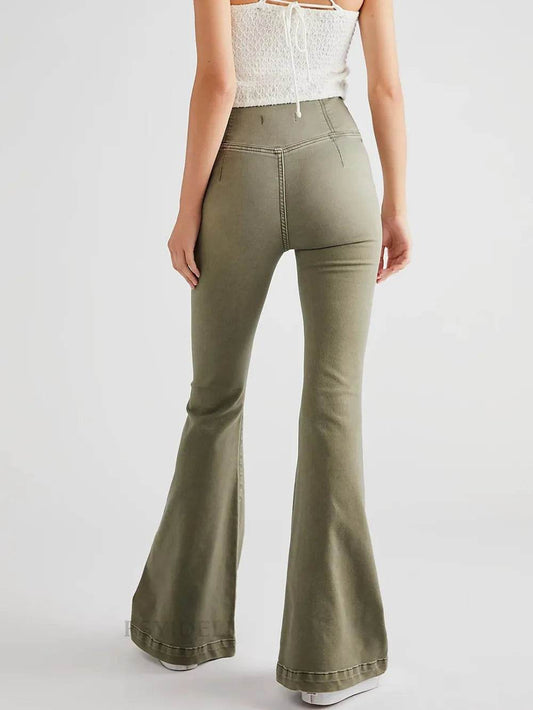 Asymmetric Waist Flare Jeans Trendsi e00d8ed1-39b3-4142-9d78-a444b9ecfb44-Max