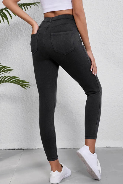 High Waist Jeans with Pockets Trendsi e01982a7-74ee-49bf-9a3c-f4425856ce9a-Max