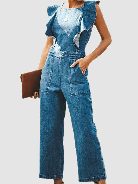Ruffled Backless Sleeveless Denim Jumpsuit Medium Trendsi e097d928-677f-4e18-a907-9e7732cdf87d-Max