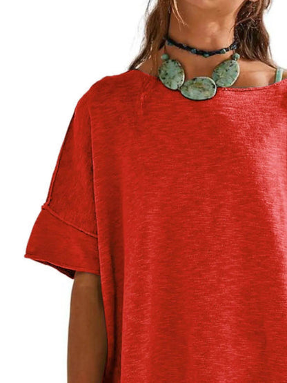 Oversized Round Neck Drop-Shoulder T-Shirt Trendsi e0c685d4-59bb-406a-84cf-6443bda1c849-Max-Origin