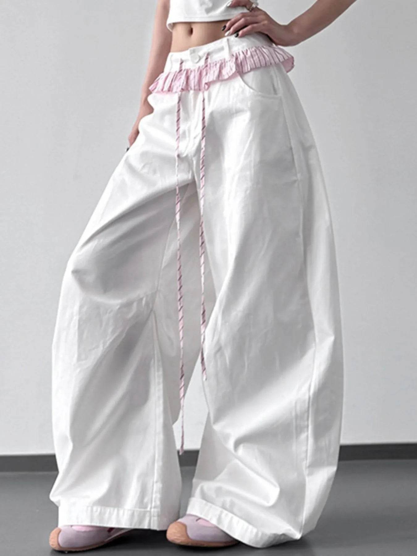 Wide Leg Drawstring Casual Pants White Trendsi e0c70116-701e-49e2-b6fc-e8690a2db4e1-Max-Origin