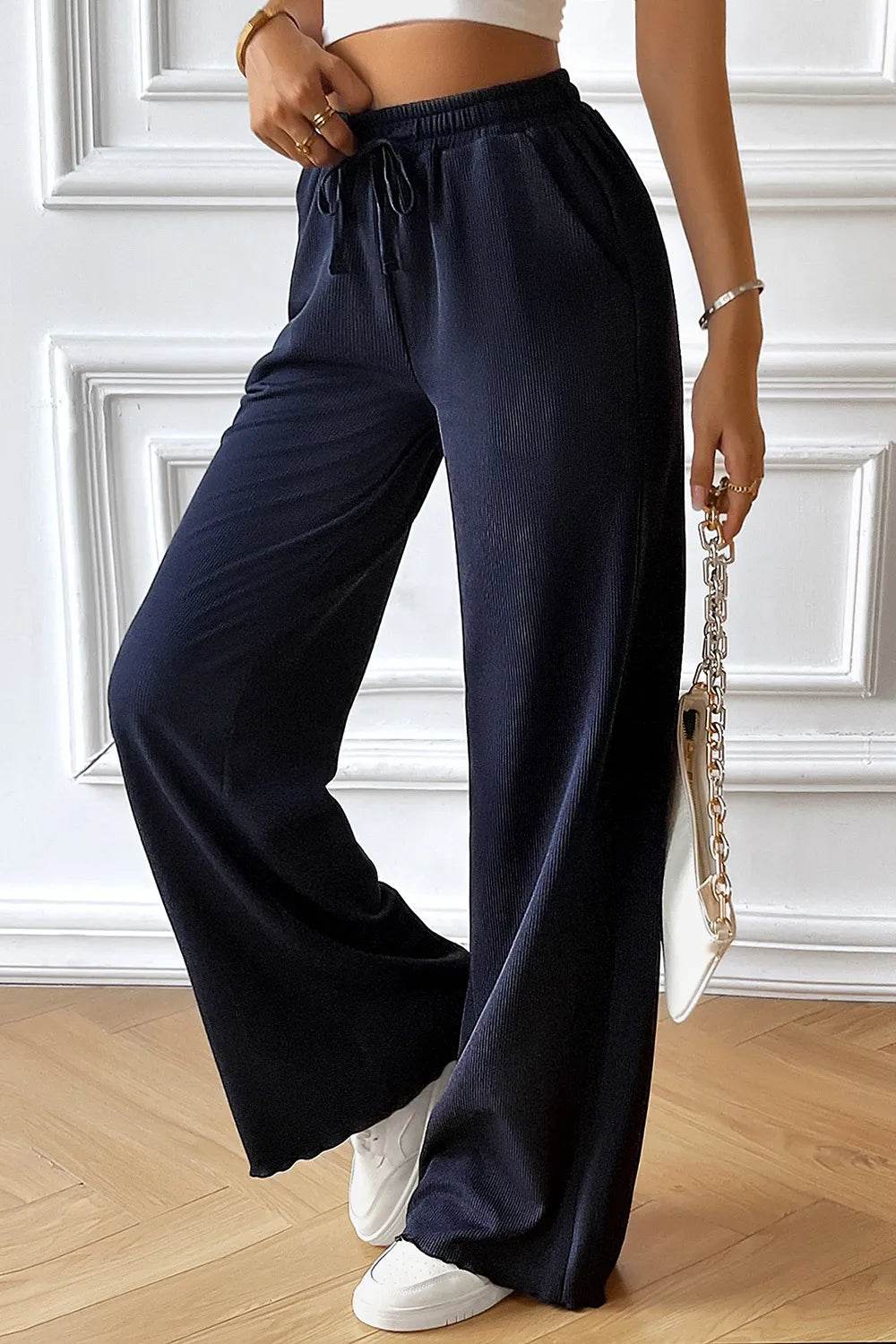 Devine Drawstring Wide Leg Pants with Pocketed Trendsi e0edb9ee-1acd-46fe-b999-e2b750bd93c8-Max
