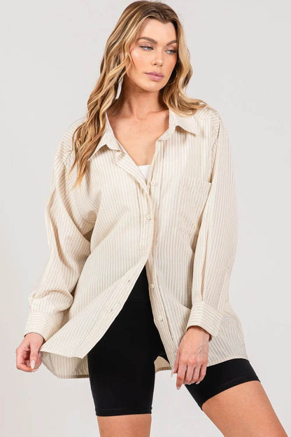 SAGE + FIG Striped Button Up Long Sleeve Shirt Trendsi e1141365-0f03-4f86-8c0a-f67ae7bfa026-Max